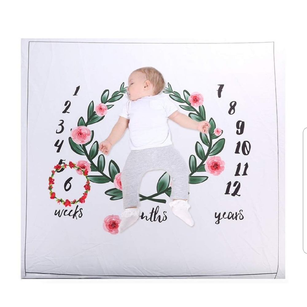 Elesa Miracle Baby Monthly Milestone Blanket